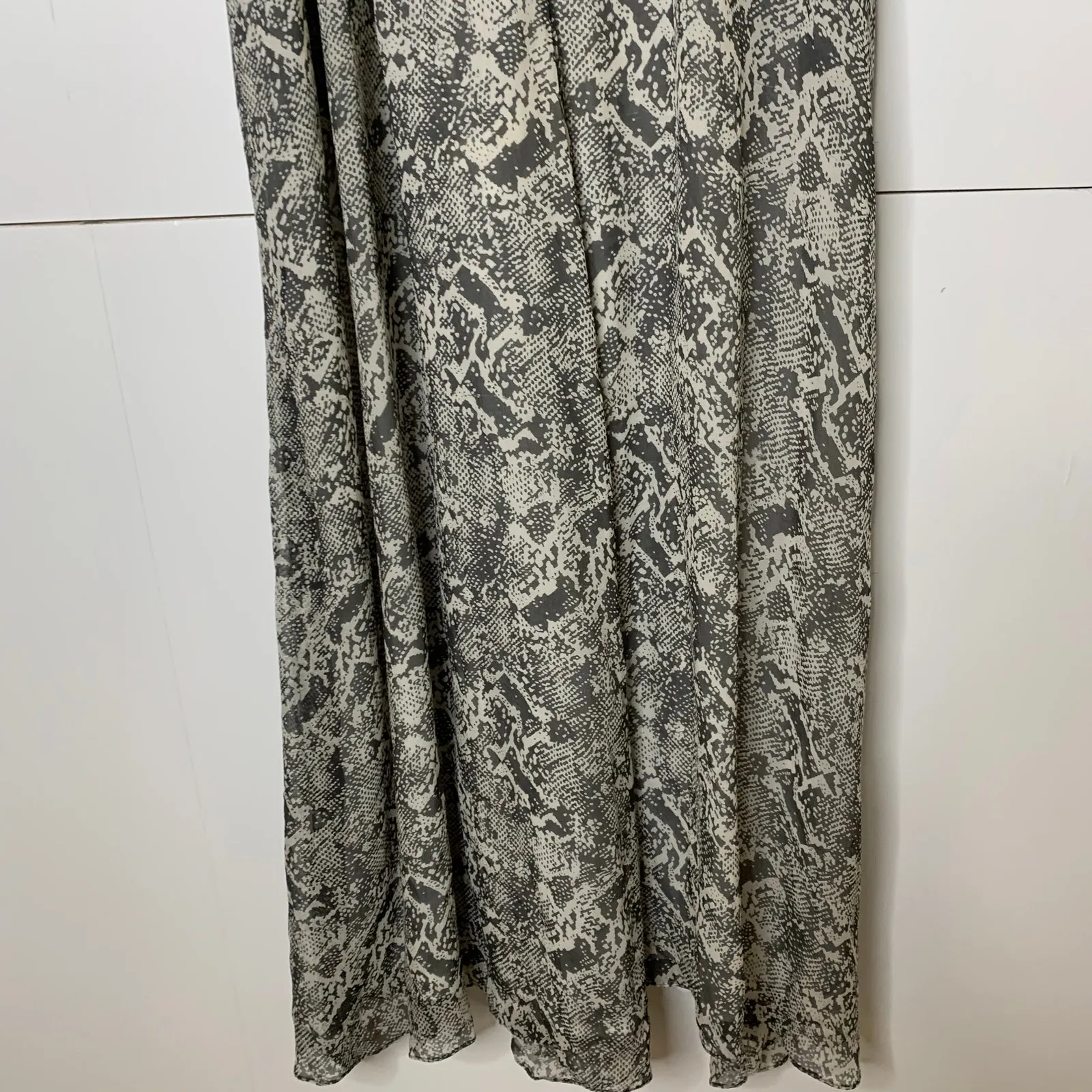 Zimmermann Phython Snake Sheer Silk Wide Leg Jumpsuit Womens 0 - Image 6