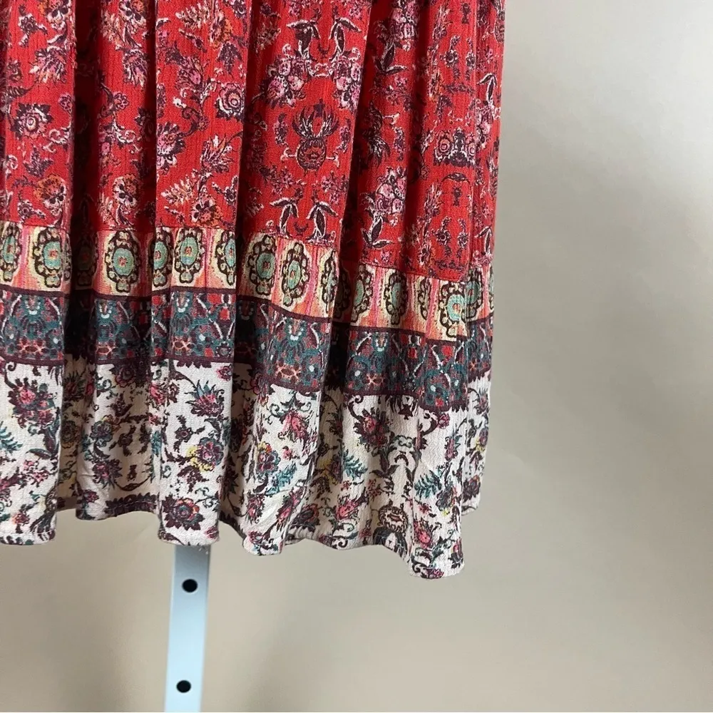 Angie Size Small Floral Boho Flutter Sleeve Flowy Sun Dress Cottagecore Hippie - Image 3