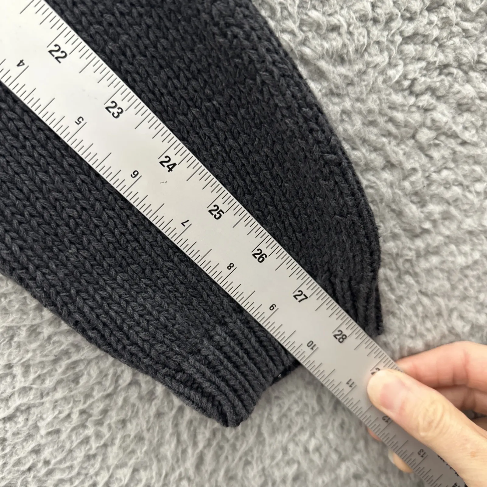 Vintage Lord & Taylor Scarecrow Cardigan Sweater Fall Pumpkin Women's Medium Black - Image 10