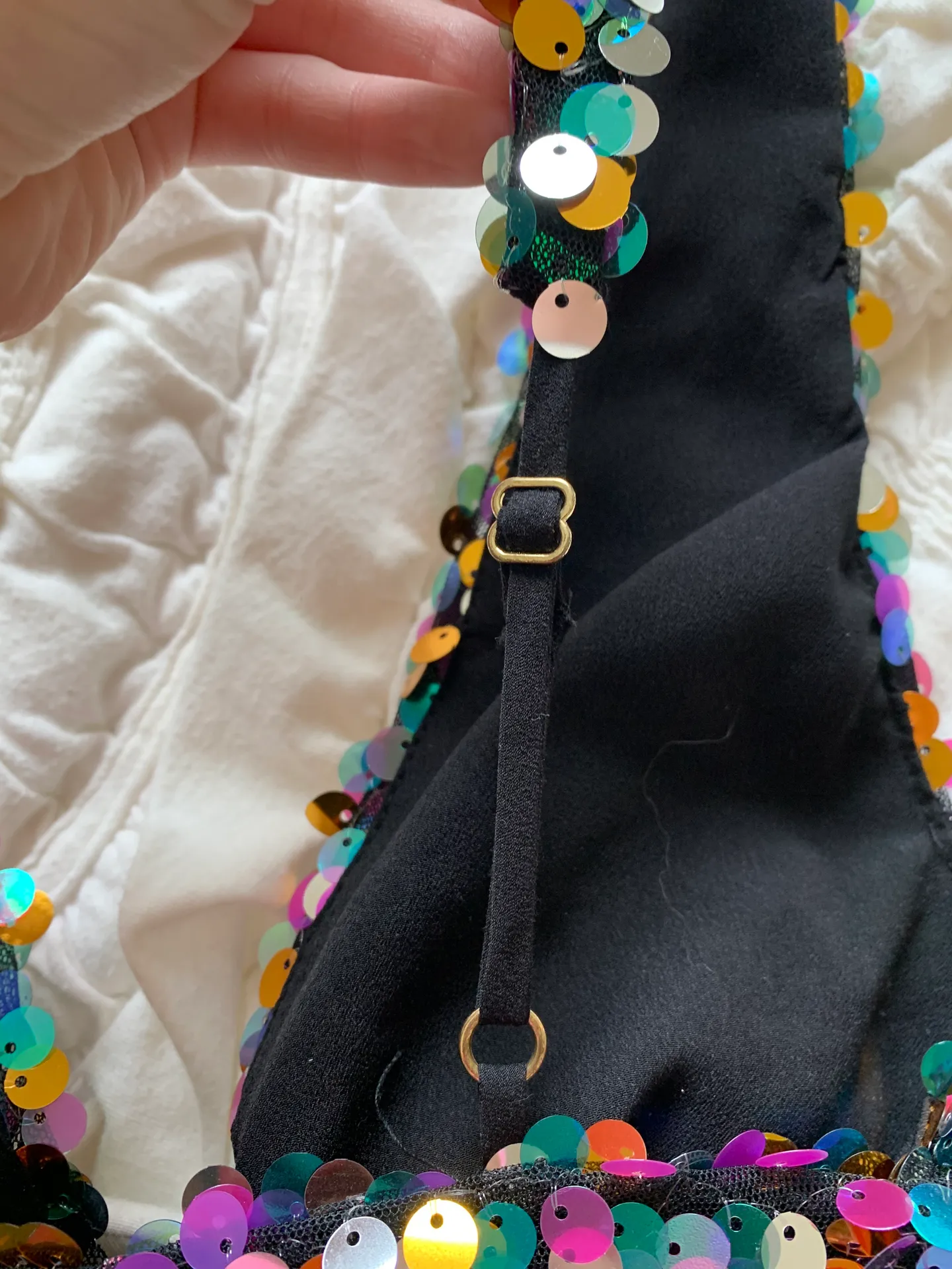 ZARA Sequin Crop Top - Image 4