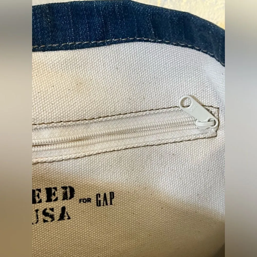 GAP FEED USA denim bag NWOT amazing denim bag to carry anywhere, quality bag! - Image 10