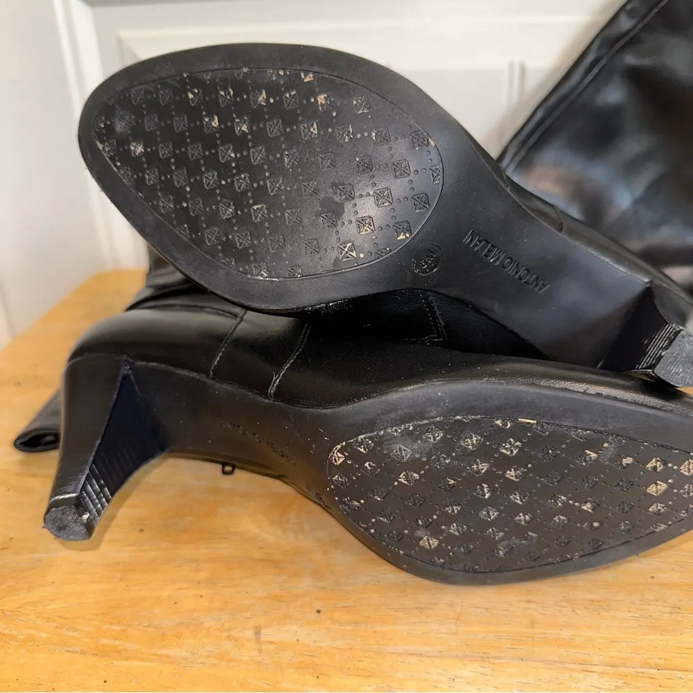 Antonio Milani Nicole, black leather knee-high boots women 8 - Image 7