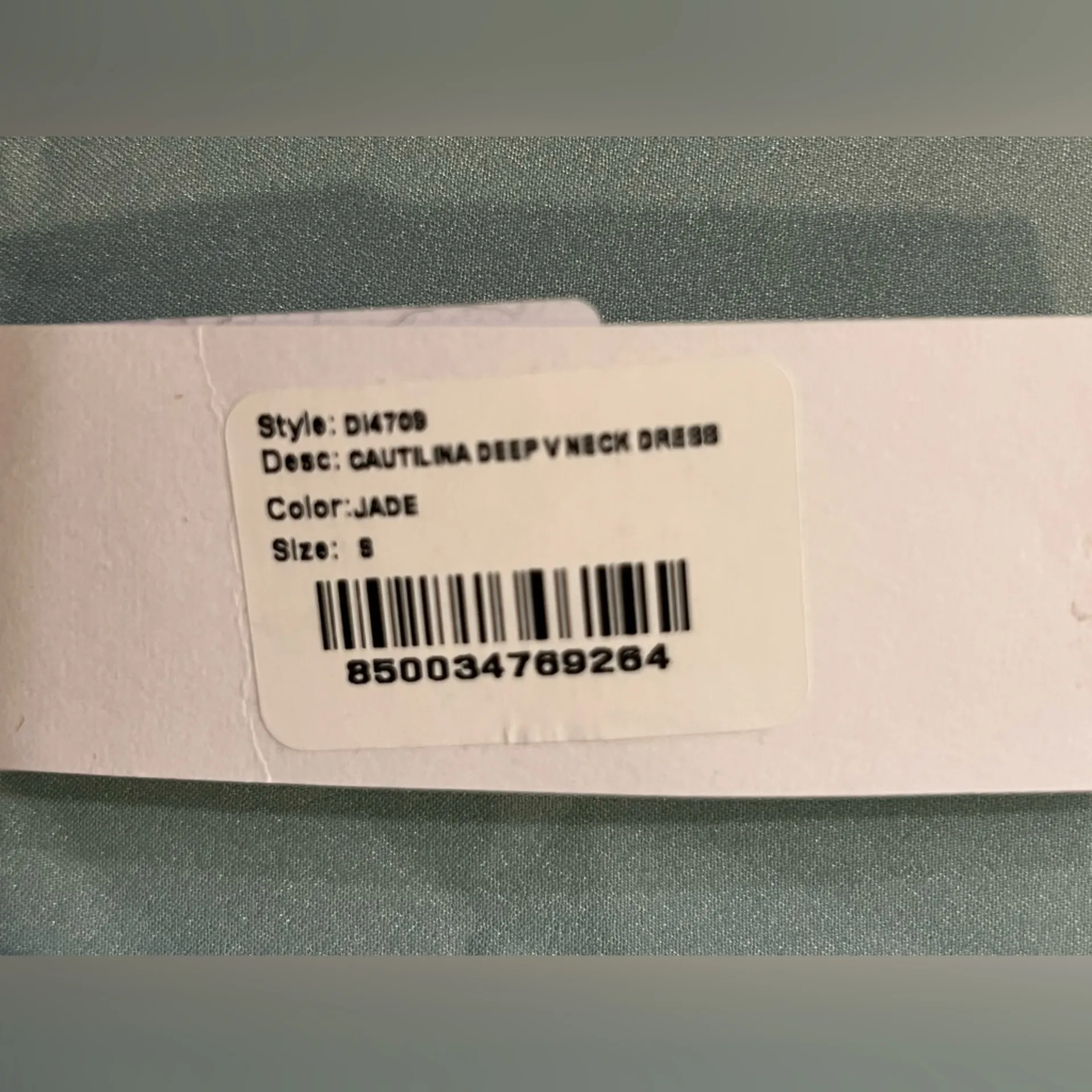 NWT Revolve LBLC The Label Cautilina Dress Jade Size Small Green - Image 5