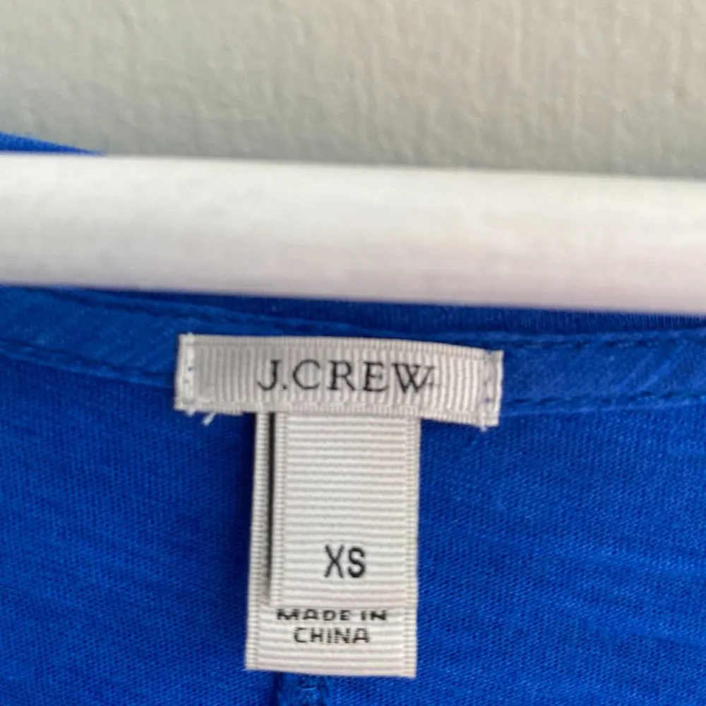 J. Crew Cobalt 3/4 Sleeve Scoop Neck Tee - Image 3