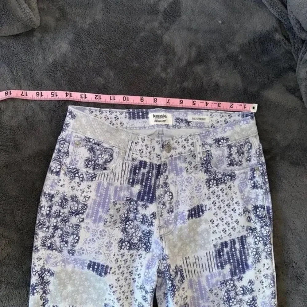 Kensie Patchwork Blue Combo Jeans High rise size 4 / 27 - Image 13