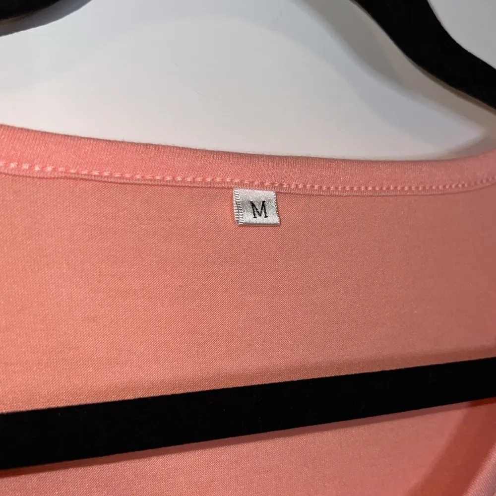 Coral Chevron Maxi Dress Orange Size M - Image 3