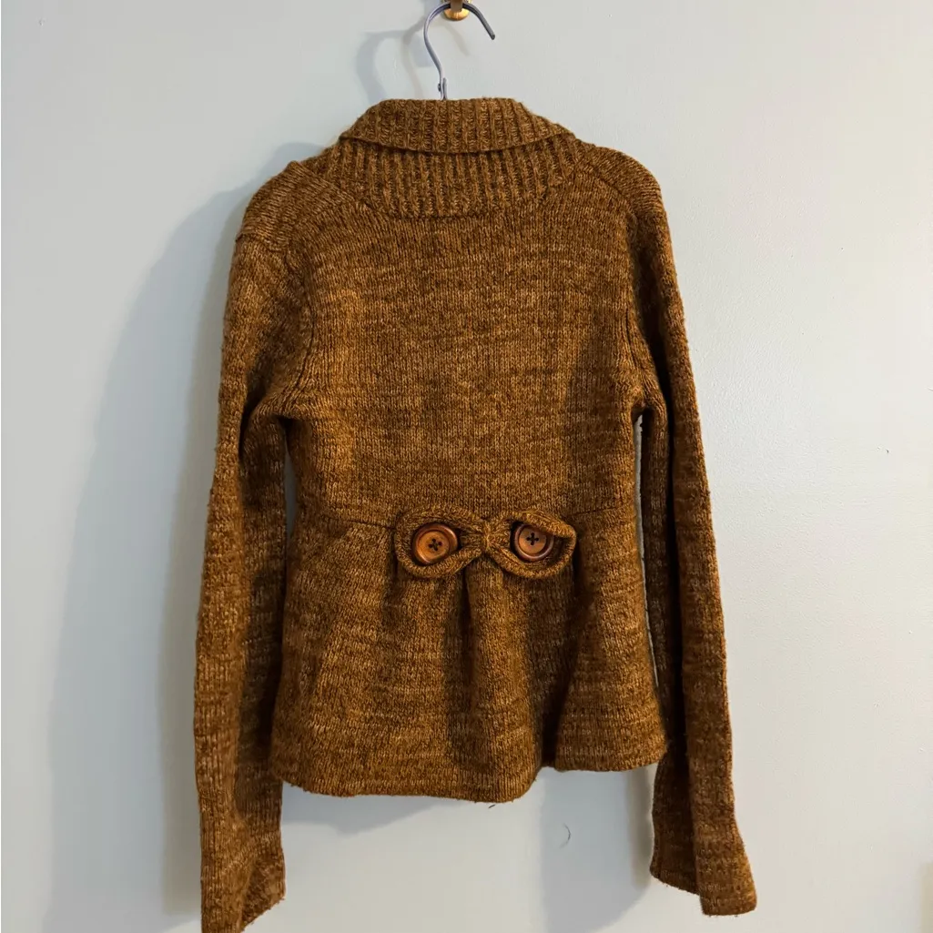 vintage y2k brown sweater with button detail size L “in stitches” Size L - Image 4