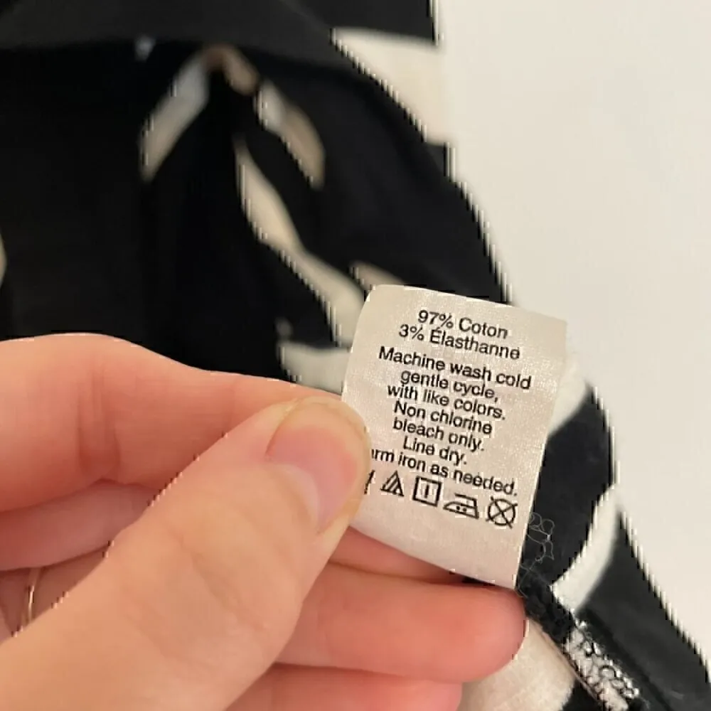 J. CREW Factory Striped Daybreak Dress Black White Sleeveless Mini Fit & Flare - Image 10