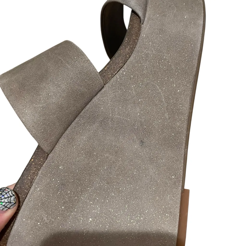 Vince Camuto Varenia Wedge Sandals Silver Grey Women’s Size 11 NWOT - Image 13
