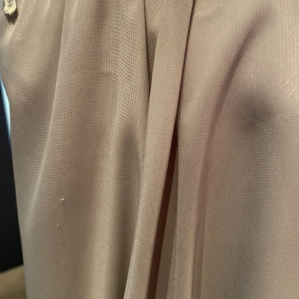 Women’s Gray Chiffon Dress Zip Back Party Mother of the Bride Size 10 **READ Gray - Image 10