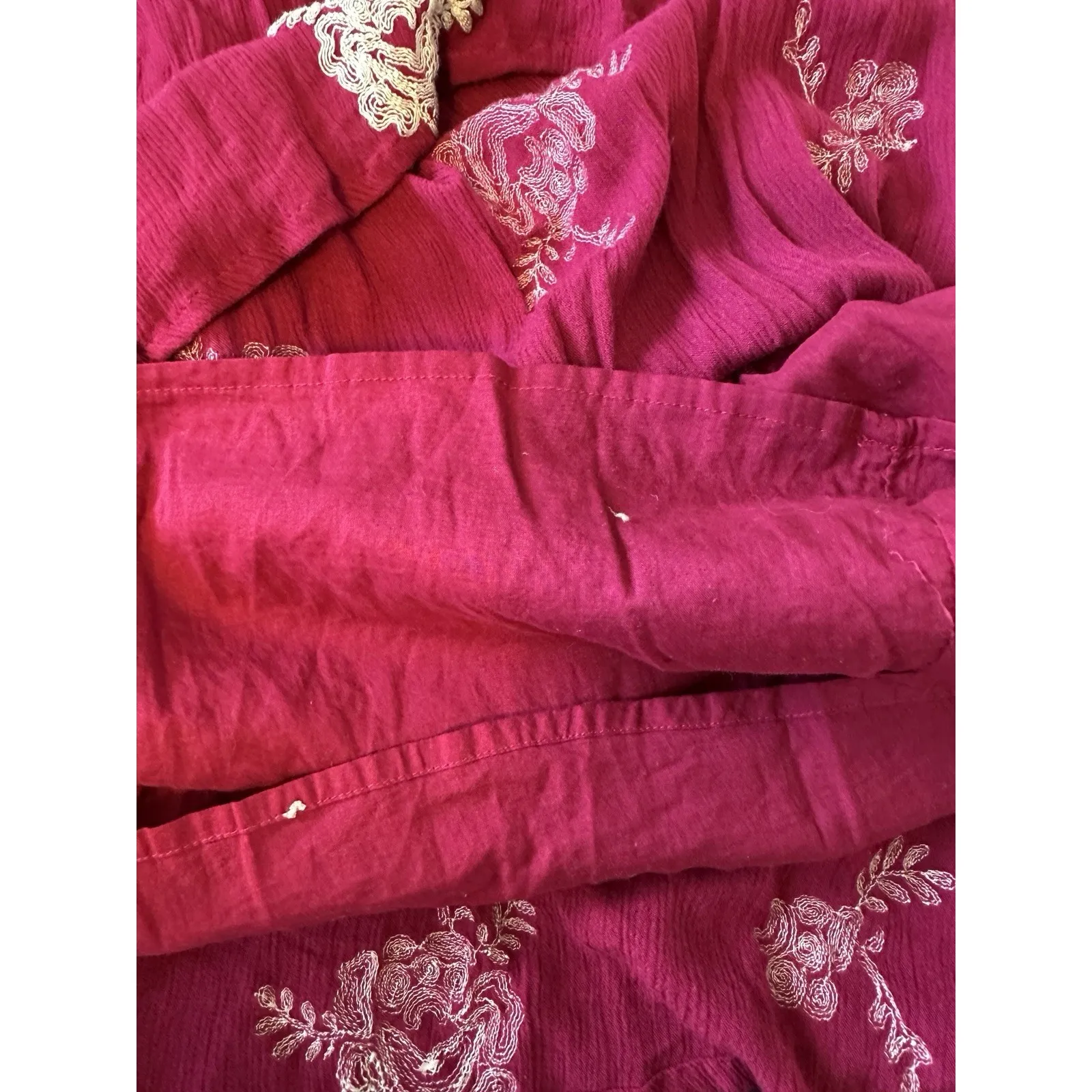 Free‎ People | Austin Emma Embroidered Floral Boho Mini Dress Size XSmall - Image 6