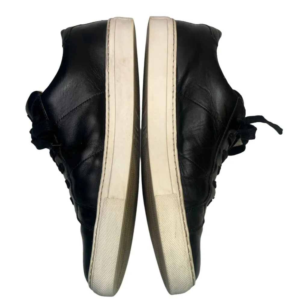 Greats Brooklyn The Royale Sneakers Black Leather Made In Italy Women’s Size 9.5 - Image 6