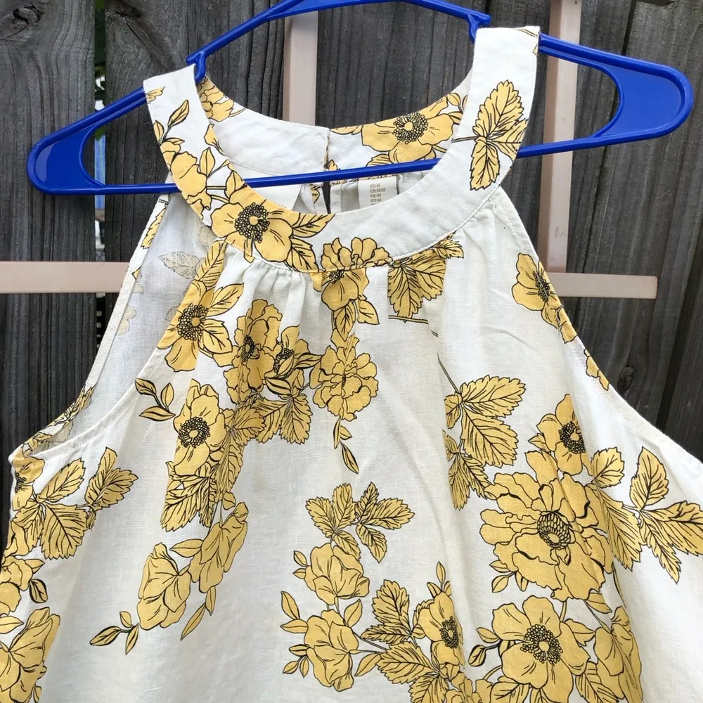 Cynthia Rowley Floral Print Linen Dress M - Image 2