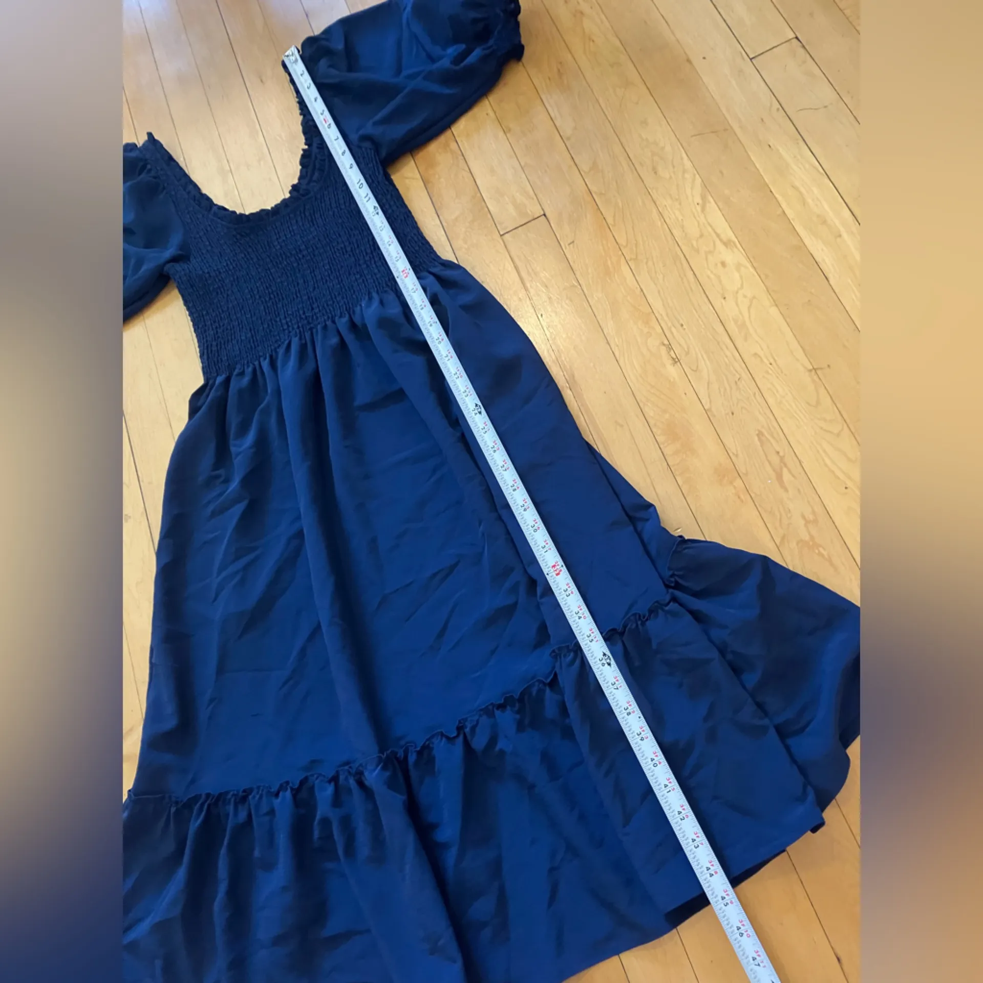 Hill House  Lucia Navy Blue Nap Dress - Image 10