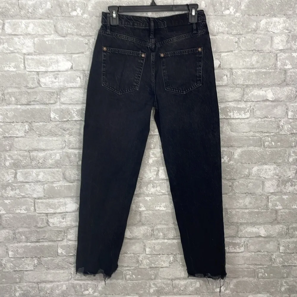 Free People We the Free Tapered Baggy High Rise Boyfriend Fit Jeans - Image 3