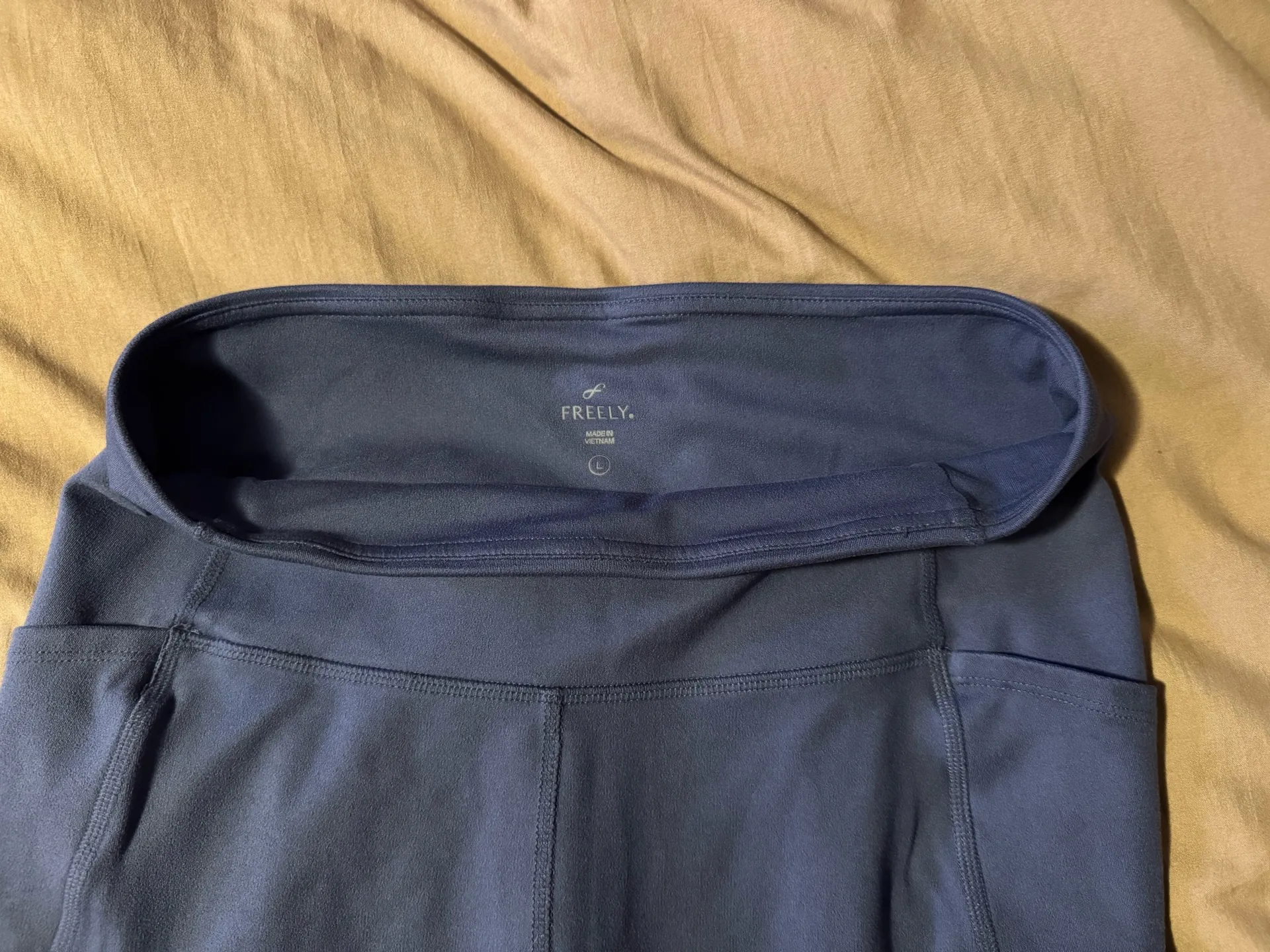 Freely 3/4 Leggings Blue Size L - Image 2