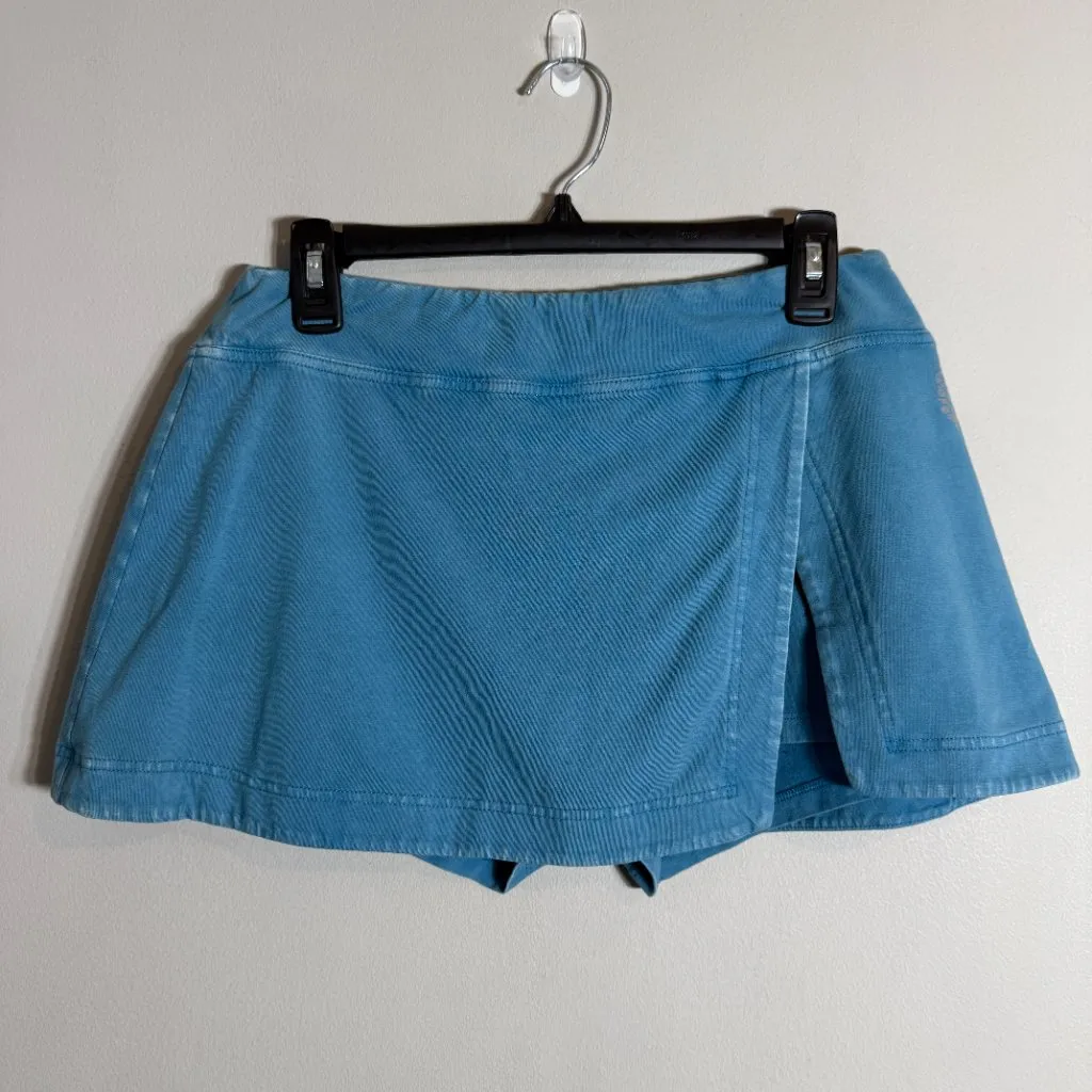 FP Movement Free People Hot Shot Mini Skort Women's Large Misty Blue Active NWT - Image 3