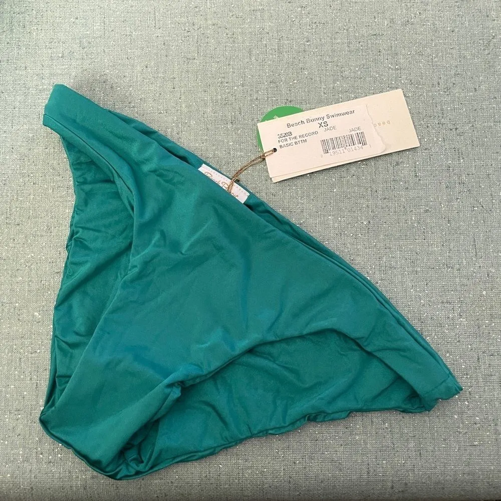 Beach Bunny For The Record Basic Bikini Bottom‎ Jade nwt - Image 9