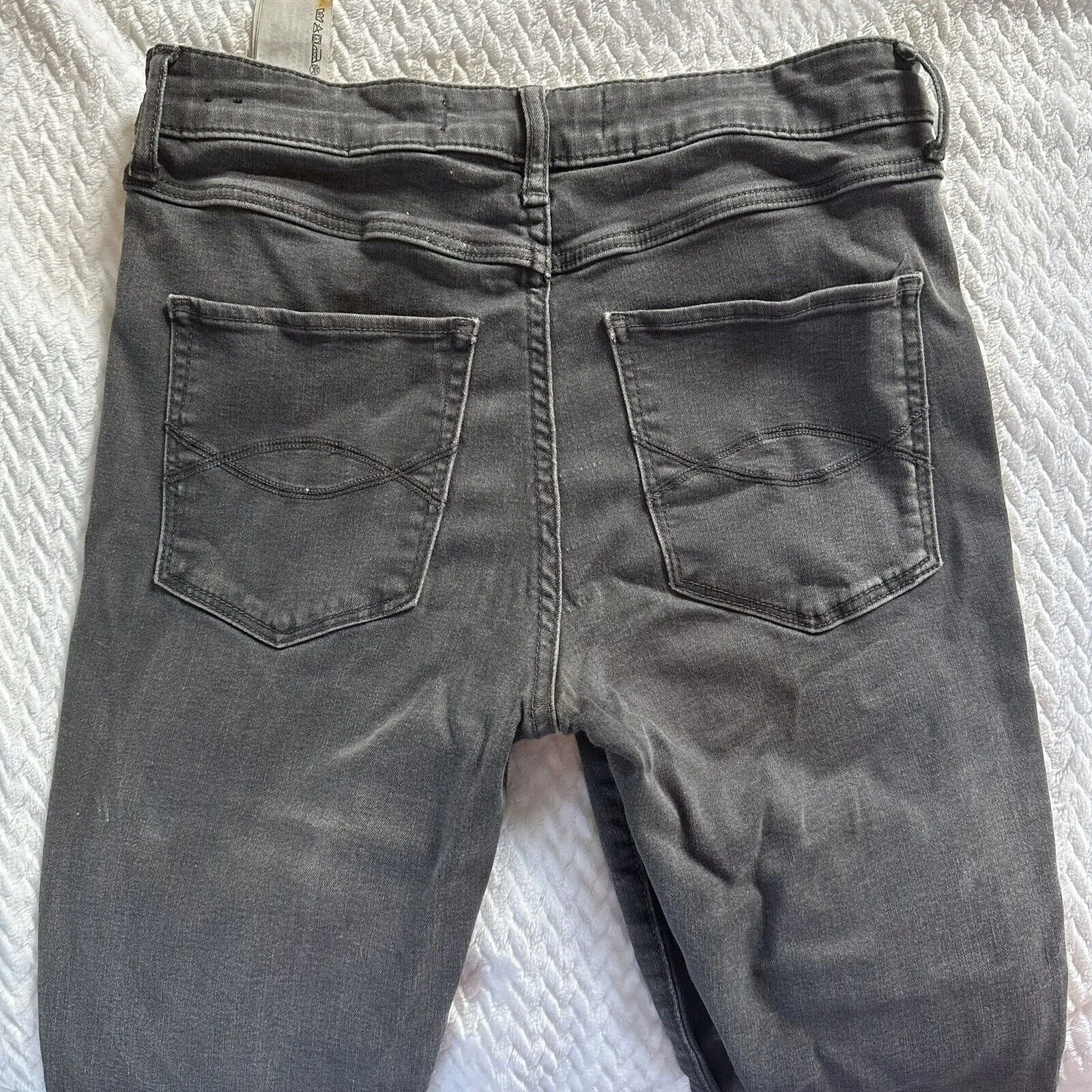 Abercrombie and Fitch Button Fly Super Skinny High Rise Jeans Size 8 - Image 6