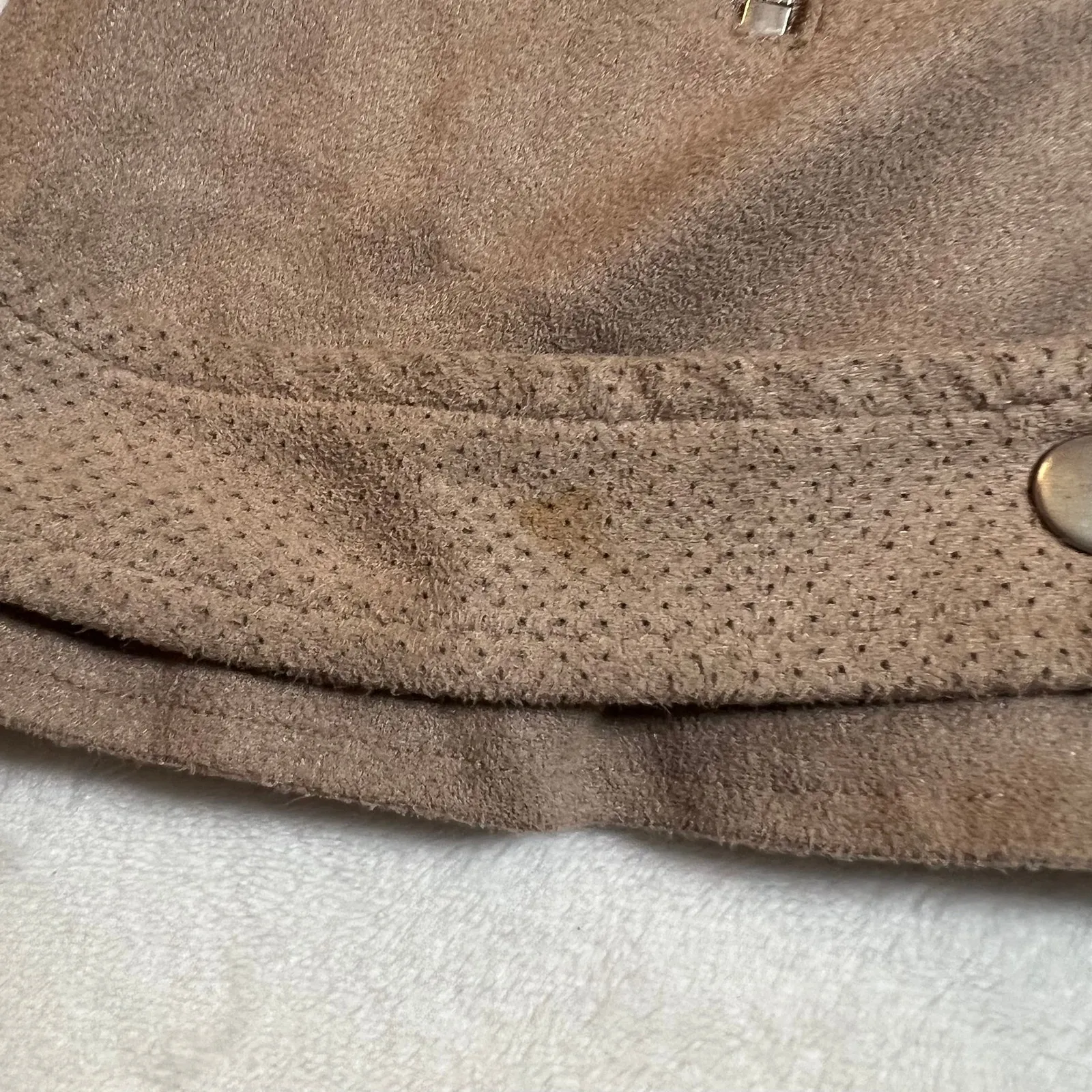 Market & Spruce Kendari Faux Suede Jacket Size XXL Moto Neutral Going Out Casual - Image 8