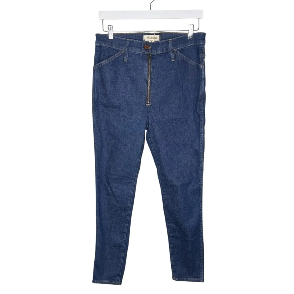 Madewell 10" High-Rise Skinny Crop Jeans in Macarthur Wash Exposed Zip‎ Edition - Image 3