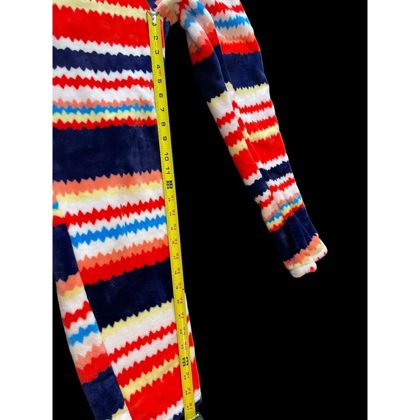 Rou Phang Extra Warm Soft Red Stripe Long Sleeve Top Bottom Pajama Lounge Set L Size L - Image 14