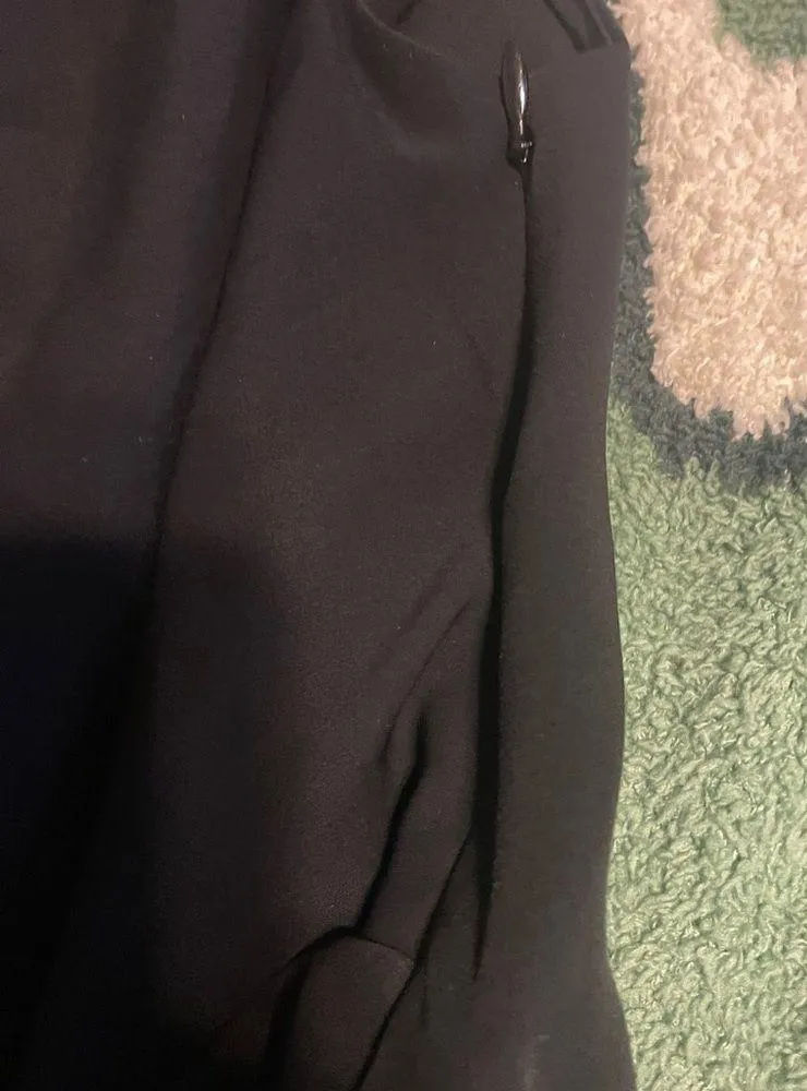 A.L.C. Black Mini Dress Asymmetrical 6 Basic Staple Party Cocktail Workwear - Image 5