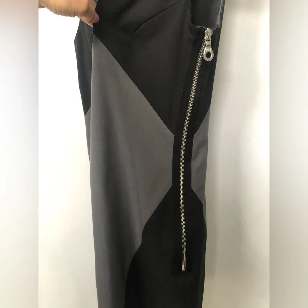 Abaète Black & Gray Diamond Womens 4 Sheath Mini Dress Y2K Wool Old Money - Image 4