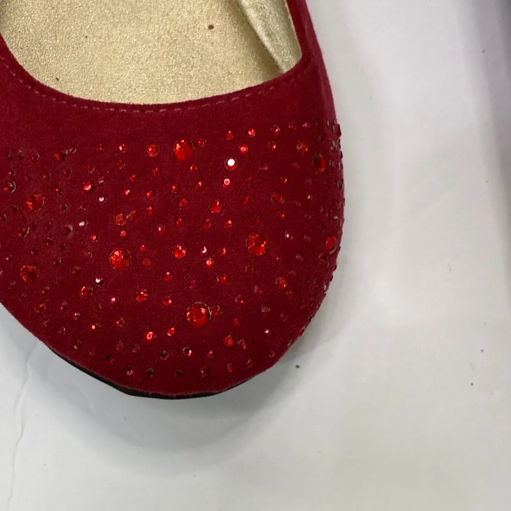 Maurices Sparkling Red Flats - Image 7