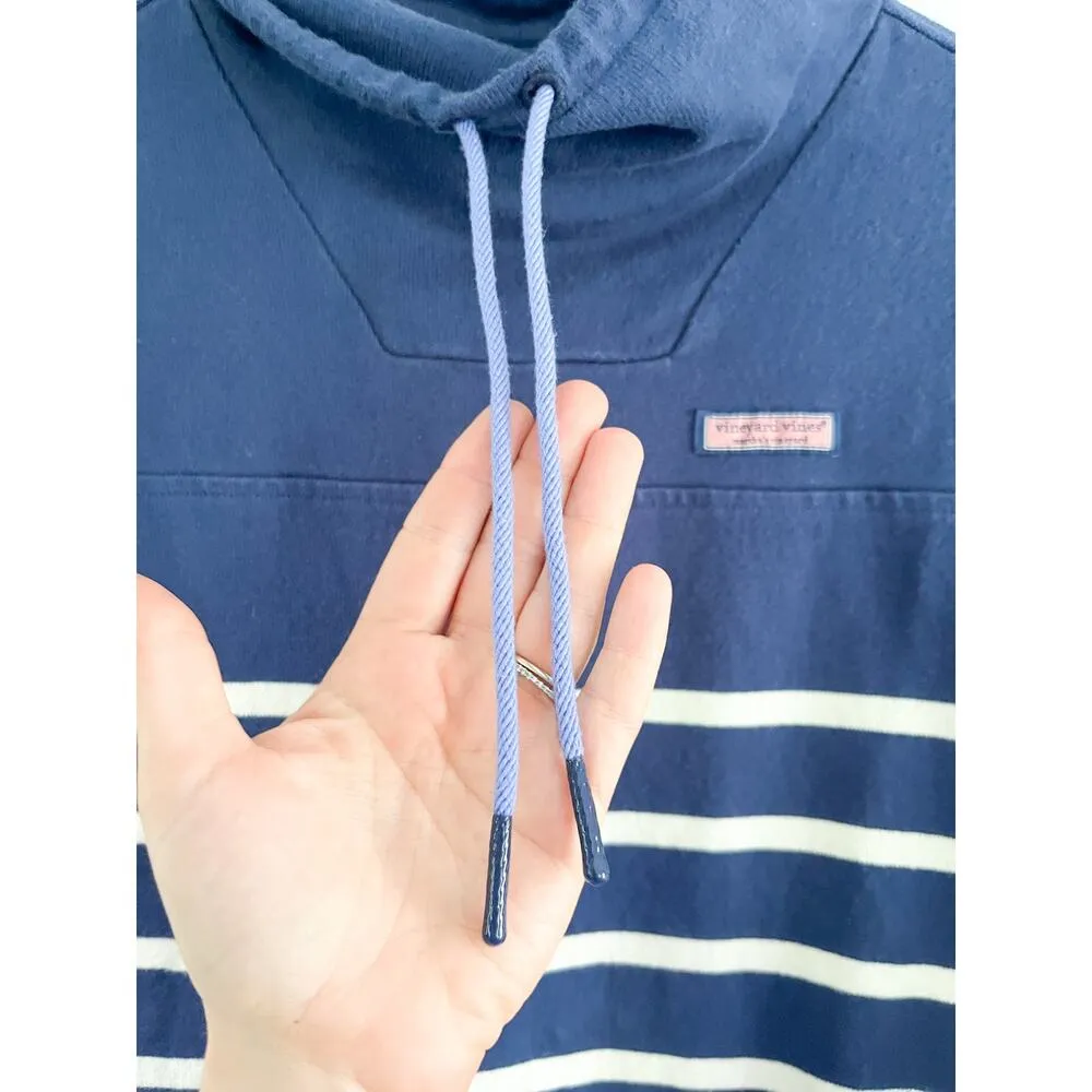 Vineyard Vines | Shep Mixed Stripe Top In Deep Bay | Blue White | Sz XS - Image 4