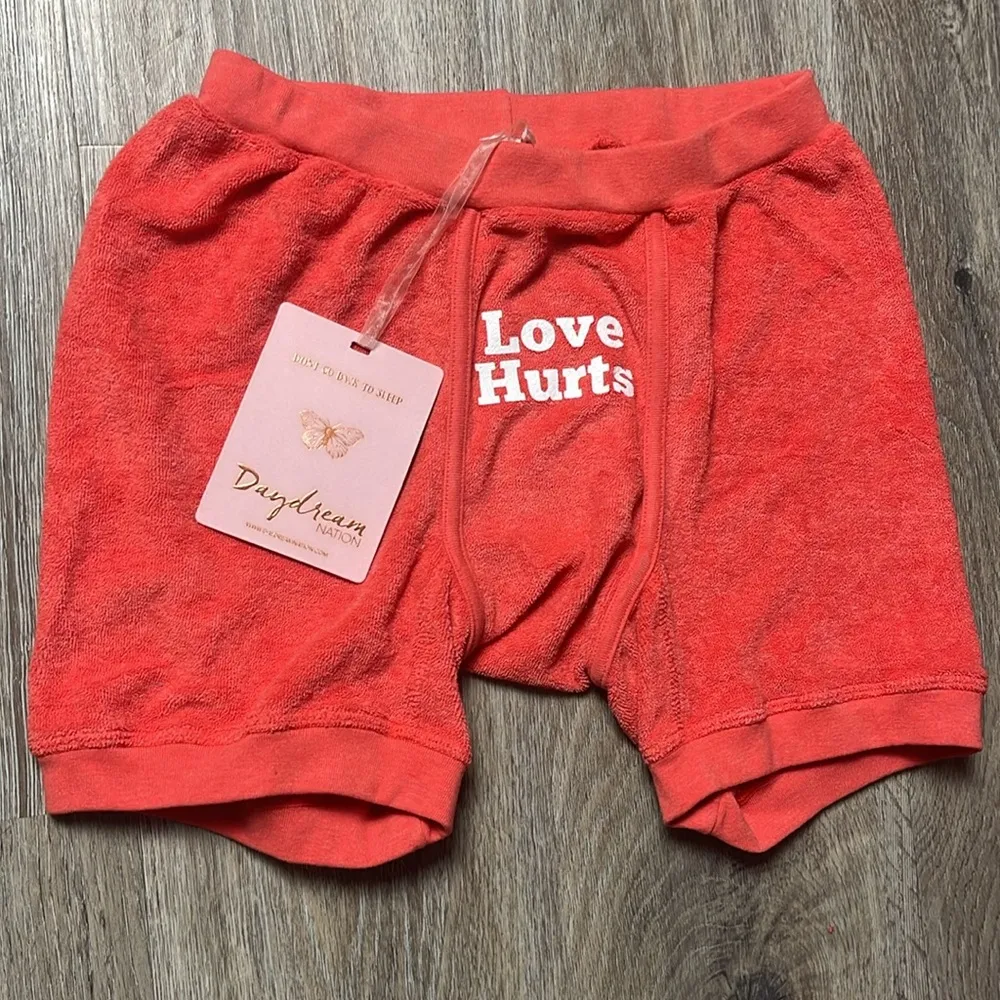Dolls Kill/Daydream Nation 'Love Hurts' Women’s Terry Boxers - Image 5