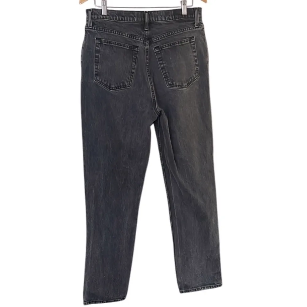 Abercrombie & Fitch Black Ultra High Rise Straight Jeans 12 Long - Image 3