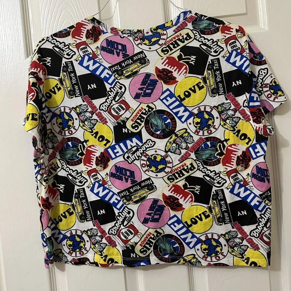 Women’s Zara Graphic New York Oversized Top Shirt Sz M Medium NWOT - Image 9