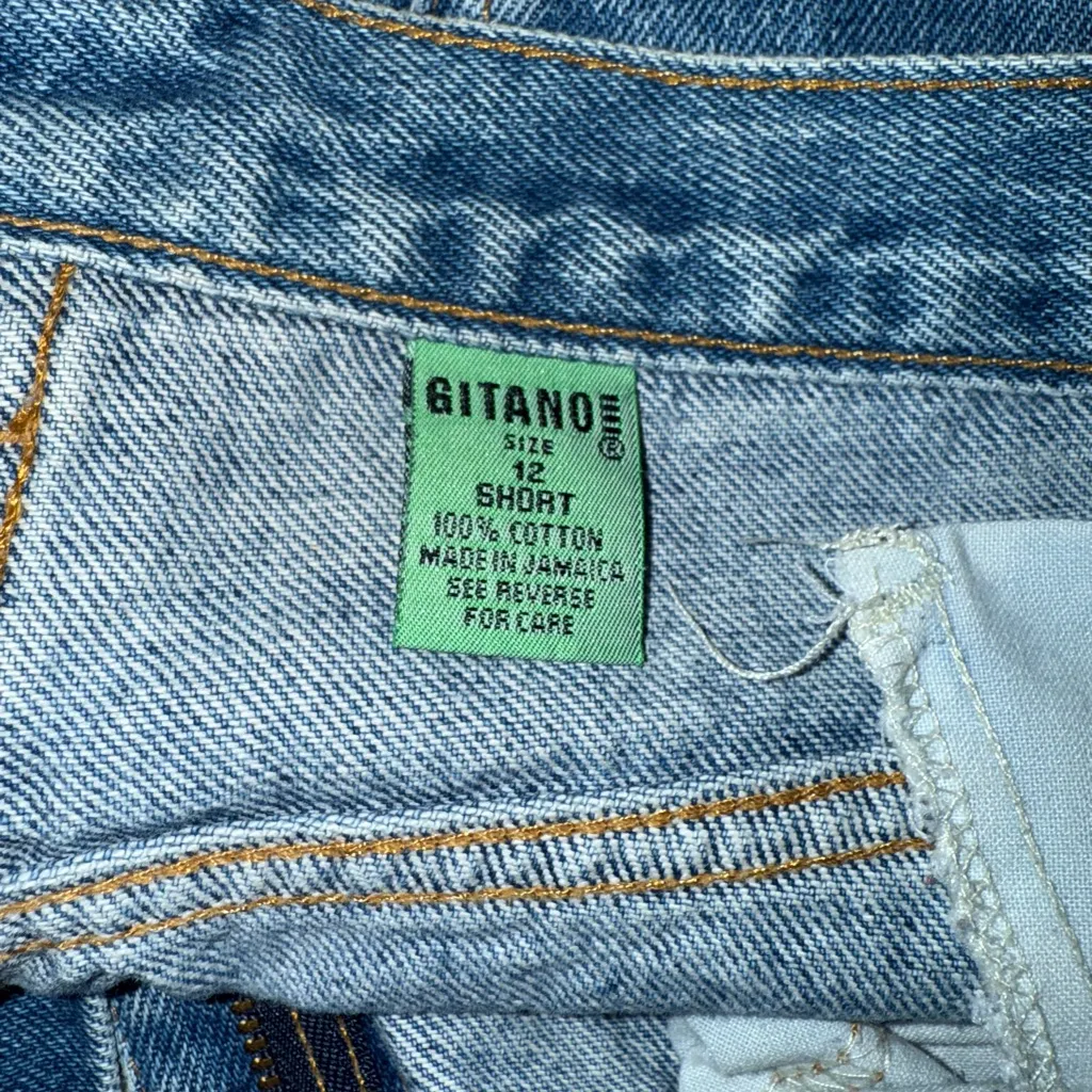Gitano Vintage Women's Straight Leg Blue Jeans Size 12 - Image 8