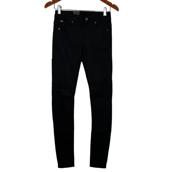 G-Star Raw D-Staq Mid Rise Skinny Super Stretch Jeans Black‎ Size 24 NWT - Image 2