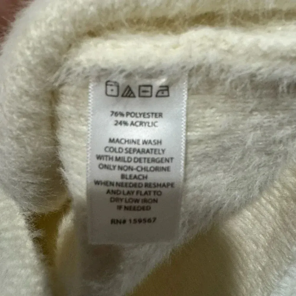 Cream Fuzzy Cropped Sleeveless Tank‎ Willow and Wind - Image 5