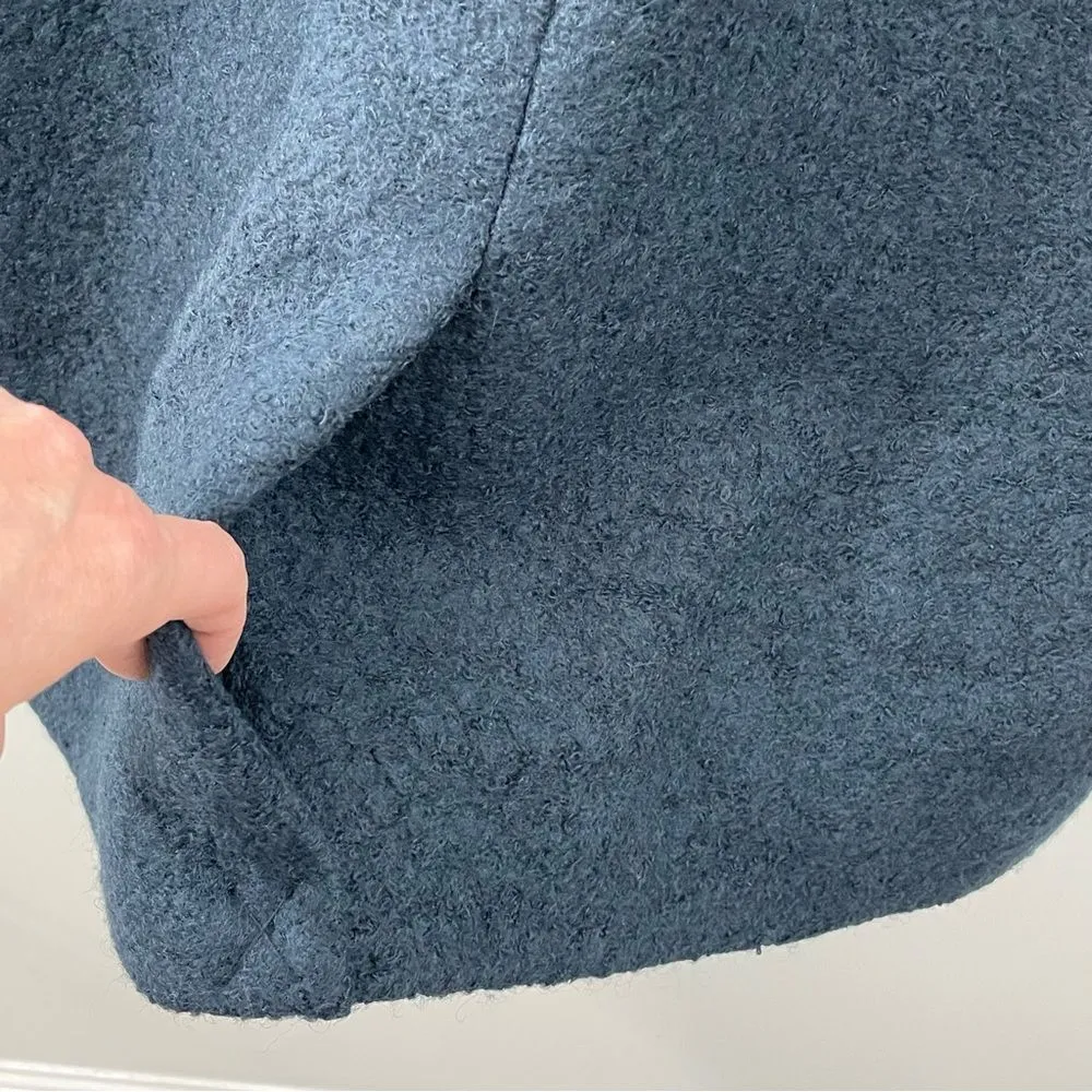 NWT Marc‎ New York Paige Dark Teal Wool Blend Boucle Coat Size 14W - Image 4