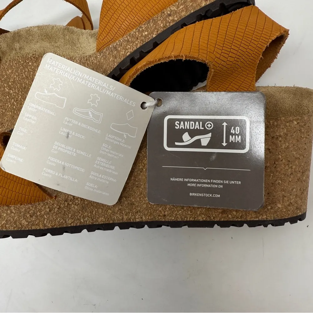 Papillio by Birkenstock Soley Embossed leather Wedge Sandals US 6/EU 37 NWT - Image 7