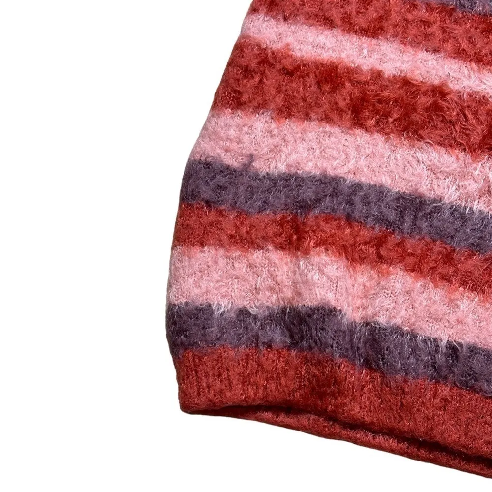 Knitz For Love & Lemons Red Striped Fleetwood Sweater Dress US S - Image 6