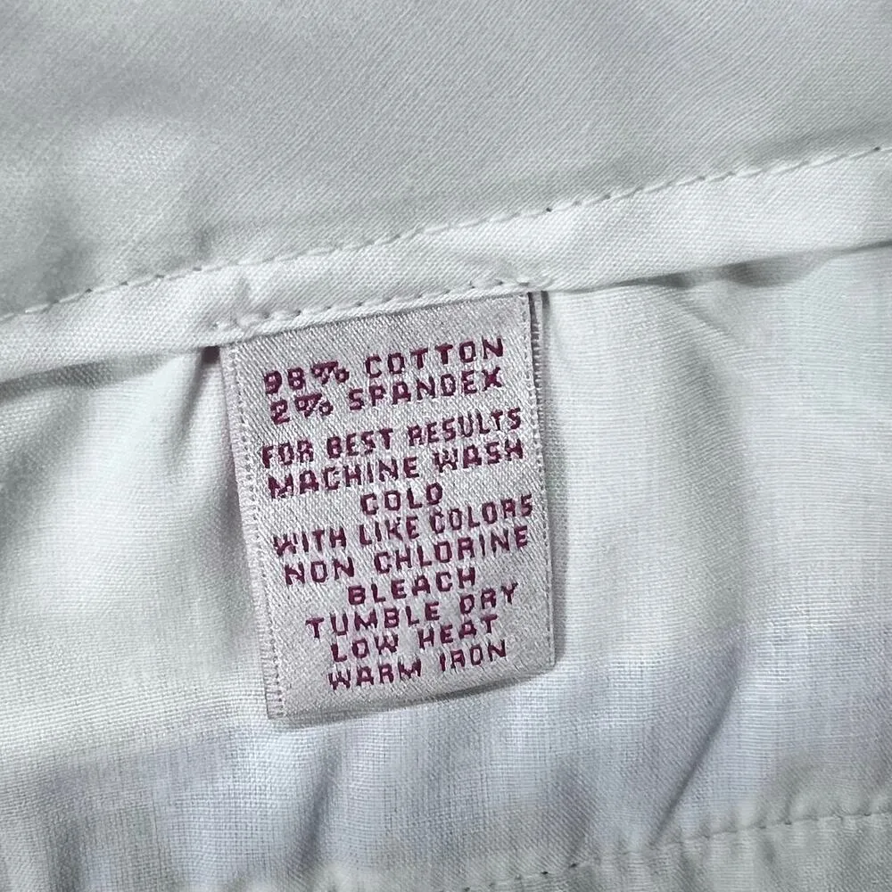 Peter Millar Bermuda Golf Shorts Women 12 Blue Plaid Cotton Casual Preppy Tennis - Image 12