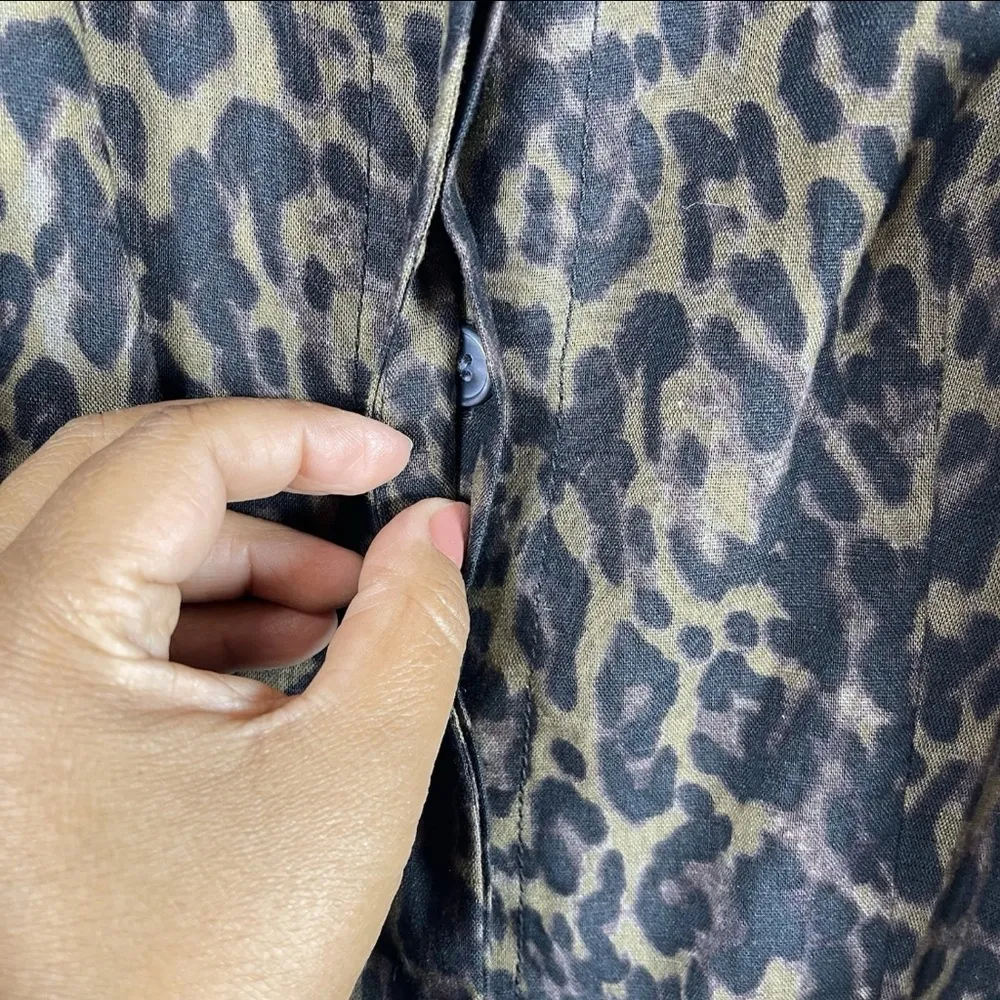 Banana Republic wide leg cropped jumpsuit SZ:8 - Image 6