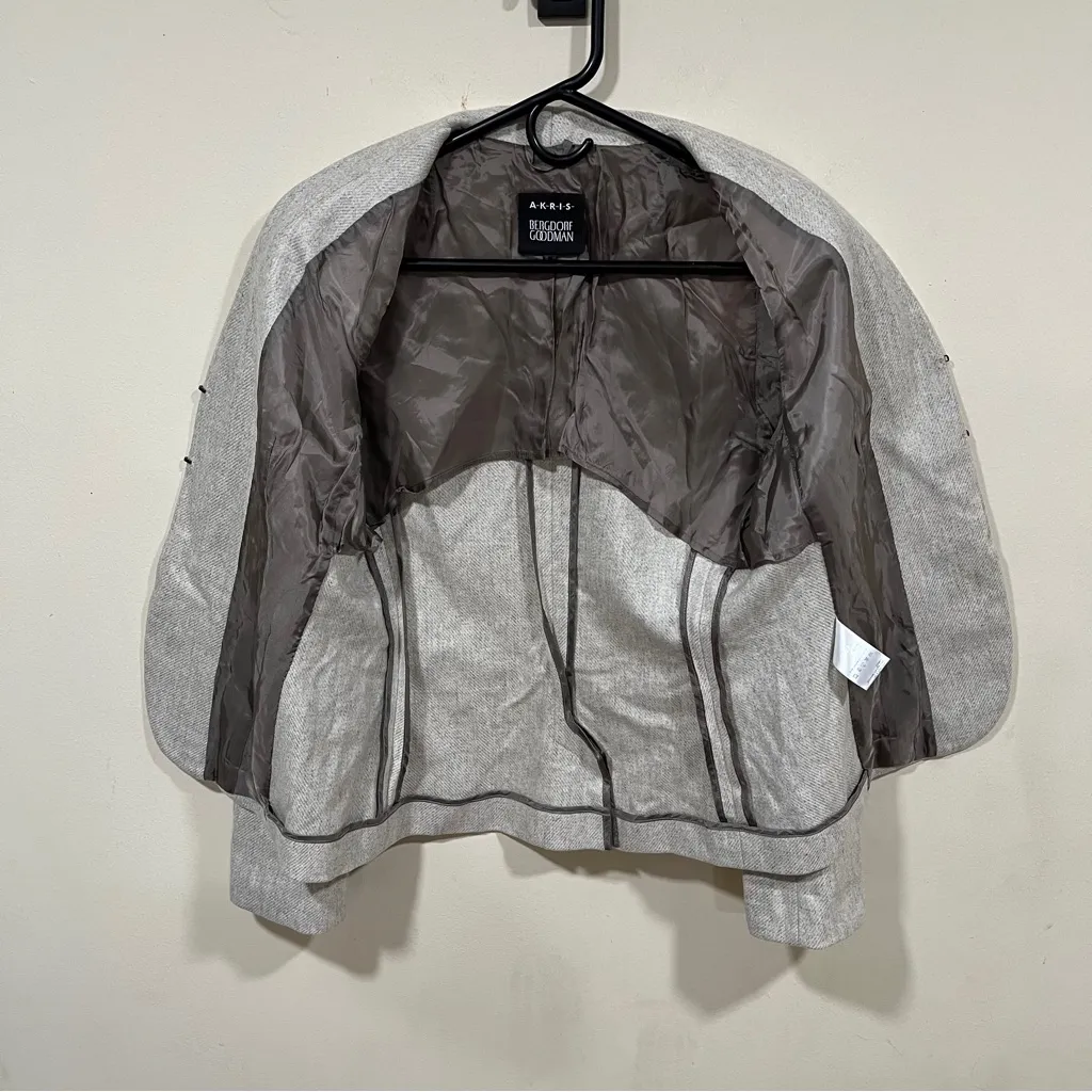 AKRIS Bergdorf Goodman blazer 100% cashmere size US 8 women’s EUC - Image 7