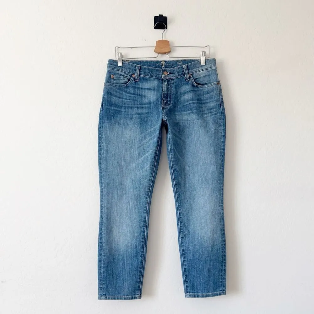 7 For All Mankind Low Rise Crop Roxanne Jeans Size 29 - Image 4