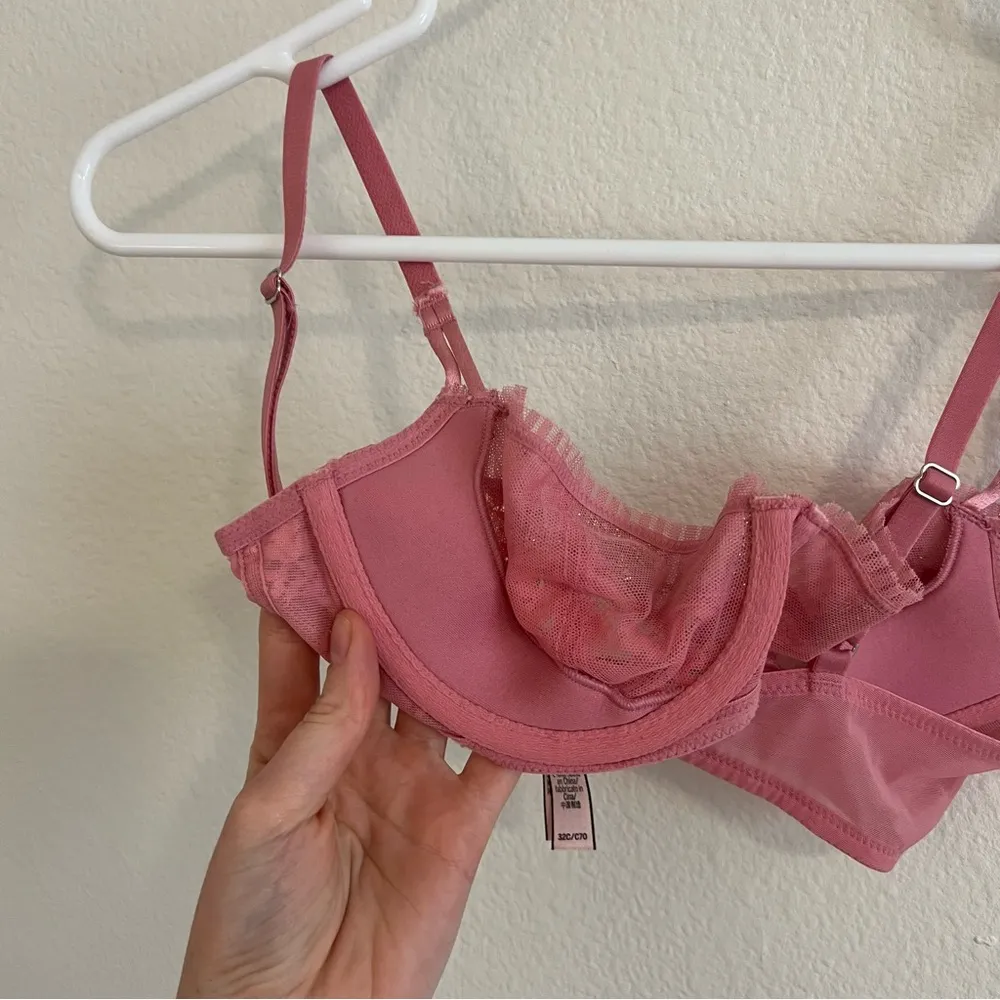 Victoria’s Secret pink sparkly Dream Angels push-up without pads bra - Image 8