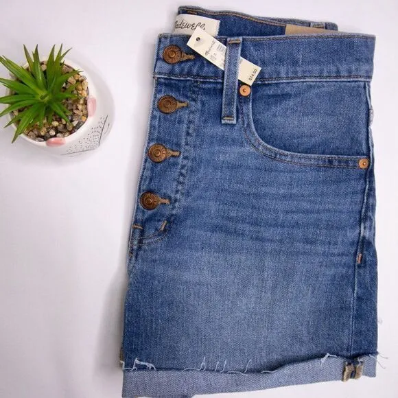 NWT Madewell Denim Shorts in Burke Wash, size 26‎ - Image 12