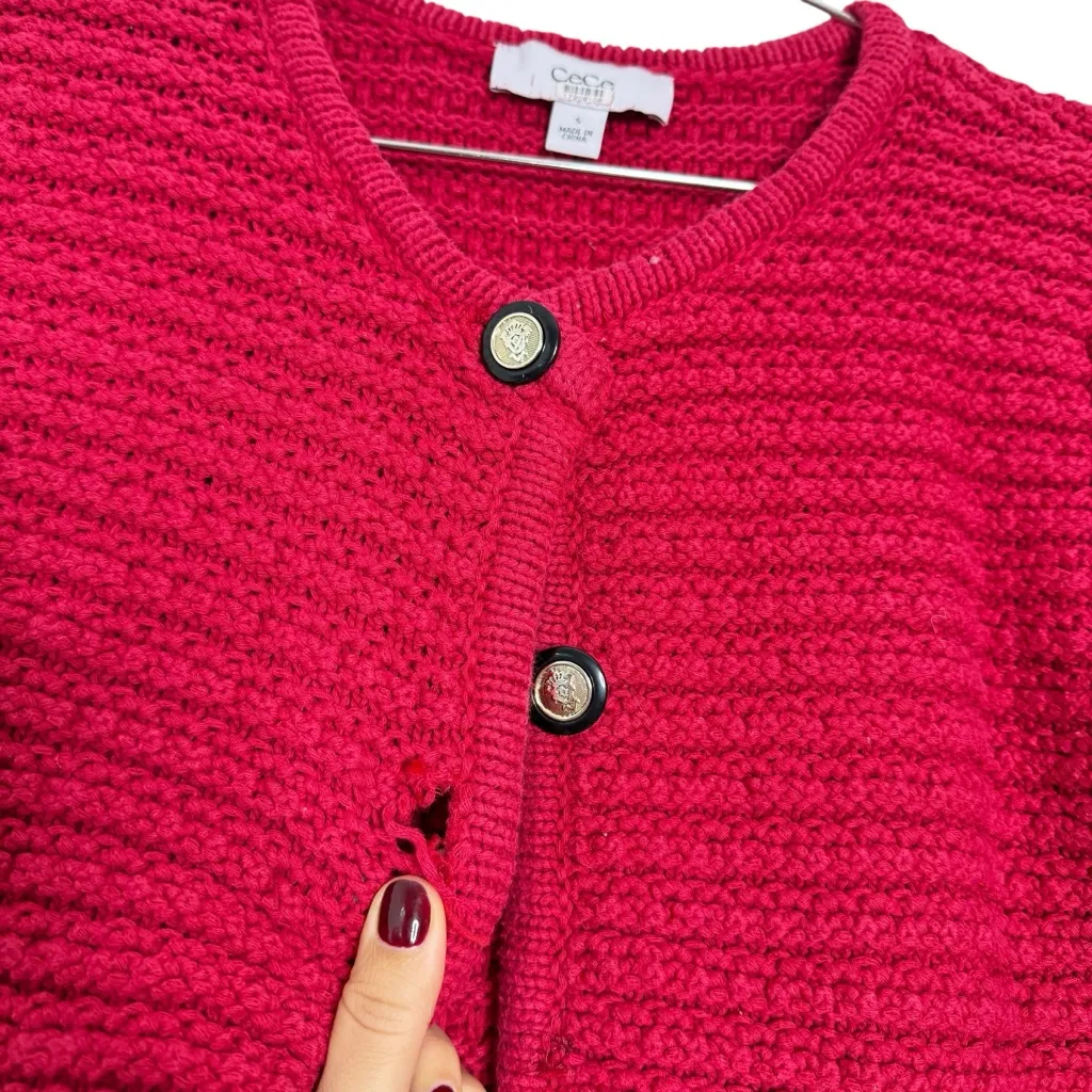 Cece Red Hot Cardigan - Image 3