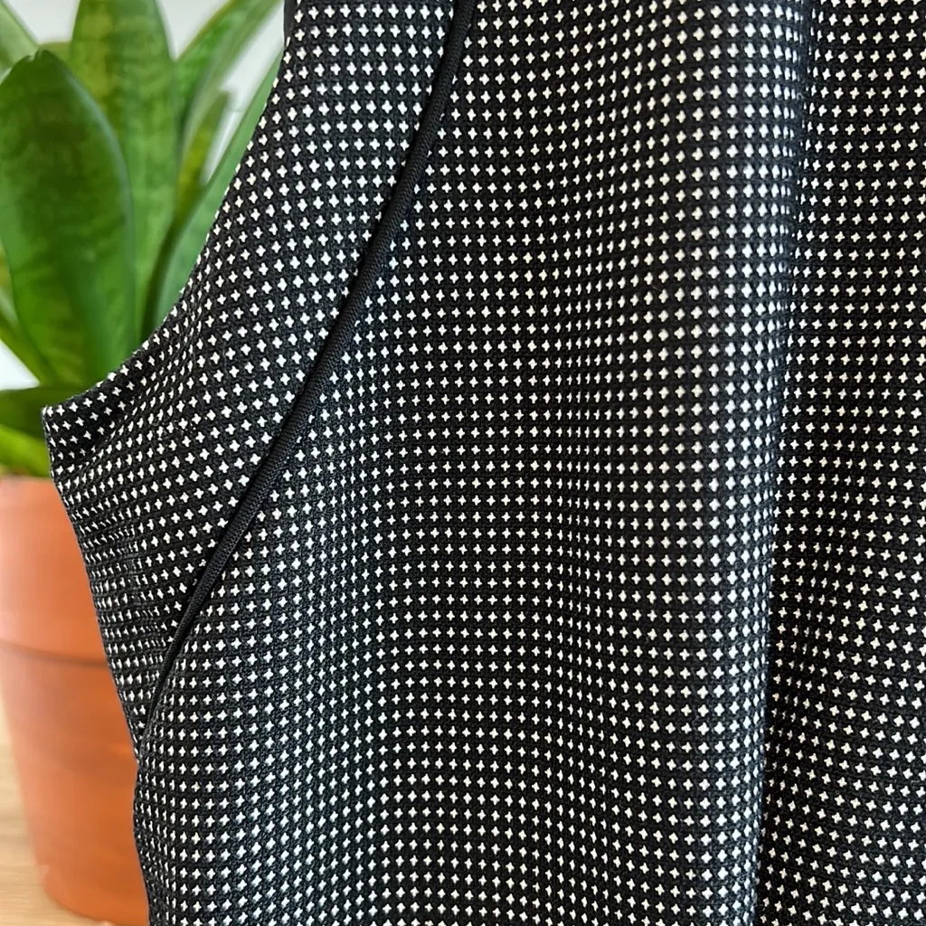 Hugo Boss Delasana Virgin Wool Lined Jacquard Sleeveless Fitted Career Dress, 6 - Image 6