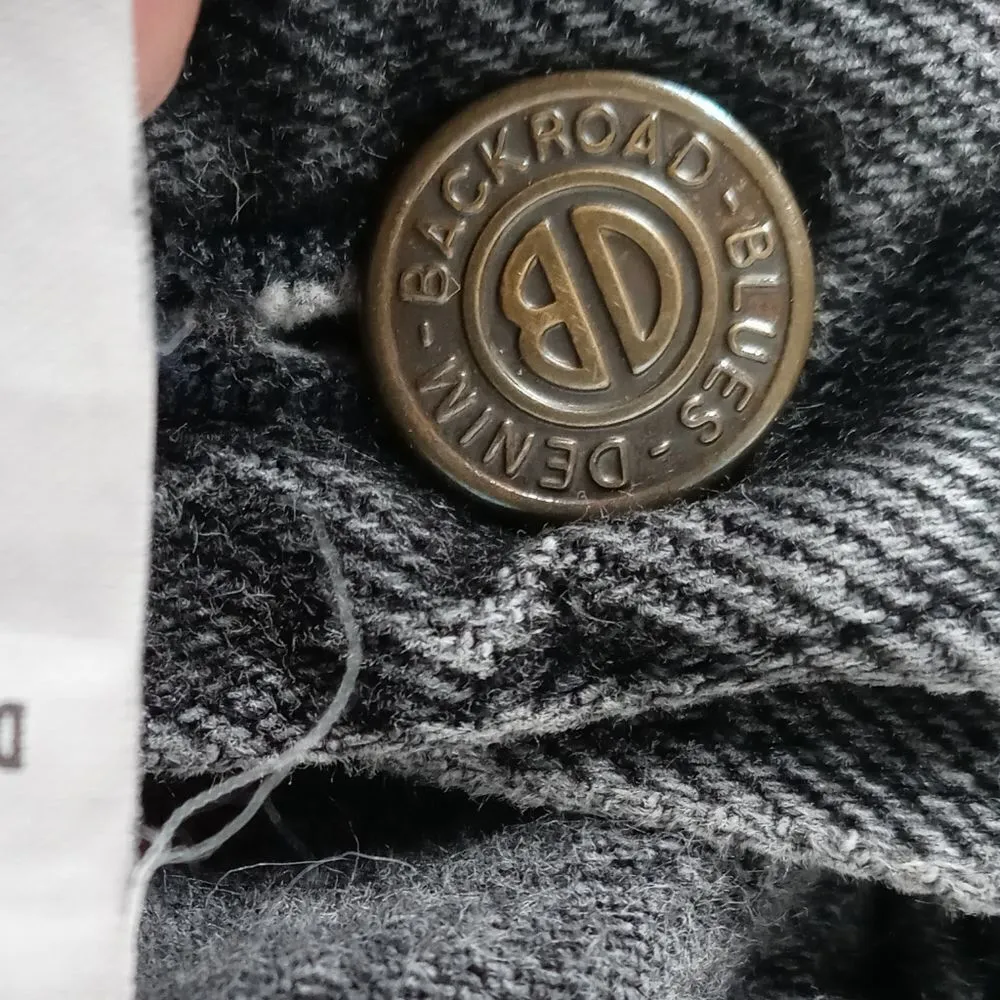 Vintage Backroad Blues Denim cut off jean shorts Black Size undefined - Image 5