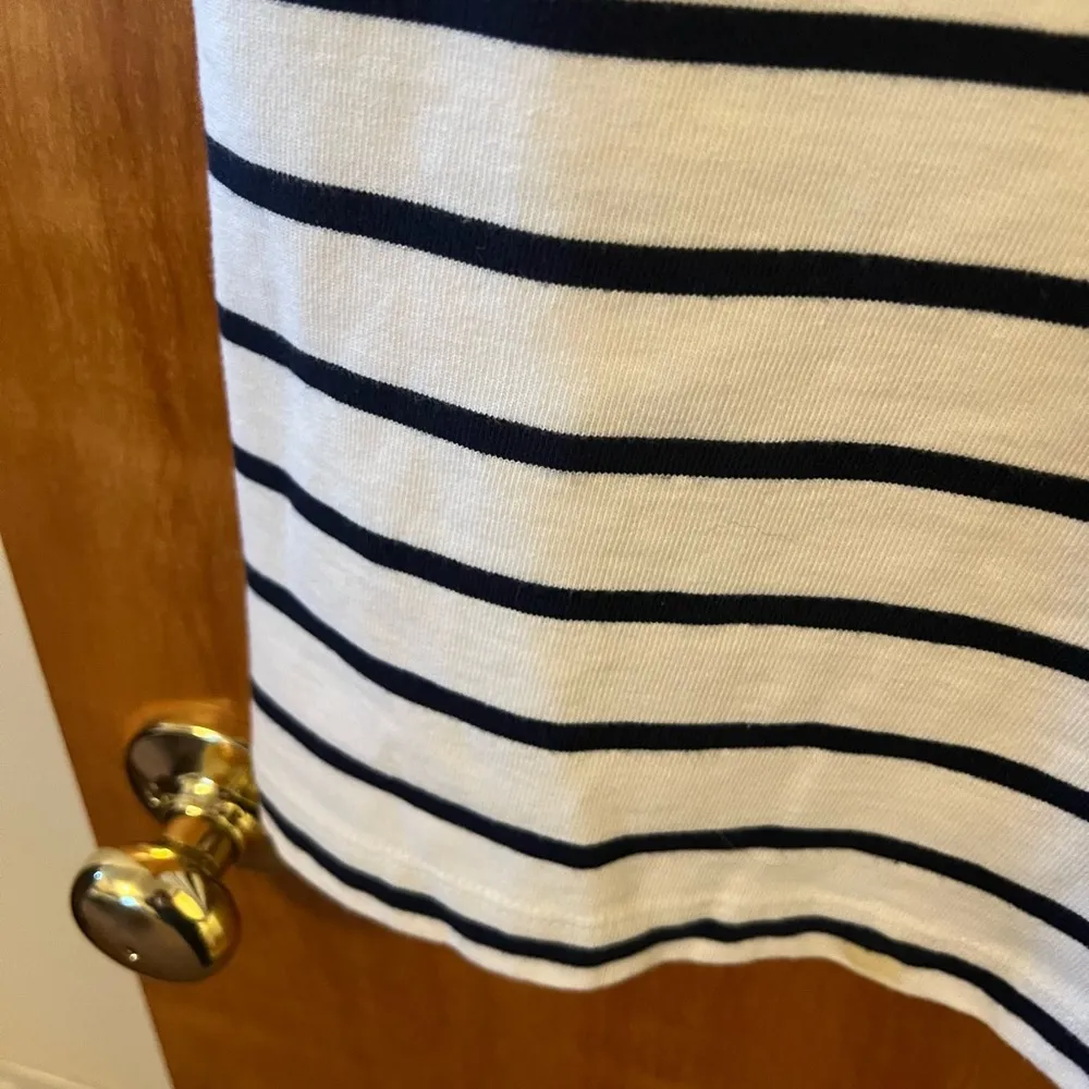 J. McLaughlin Bateau Horizontal Striped Dress Breton Style Shift Small - Image 4