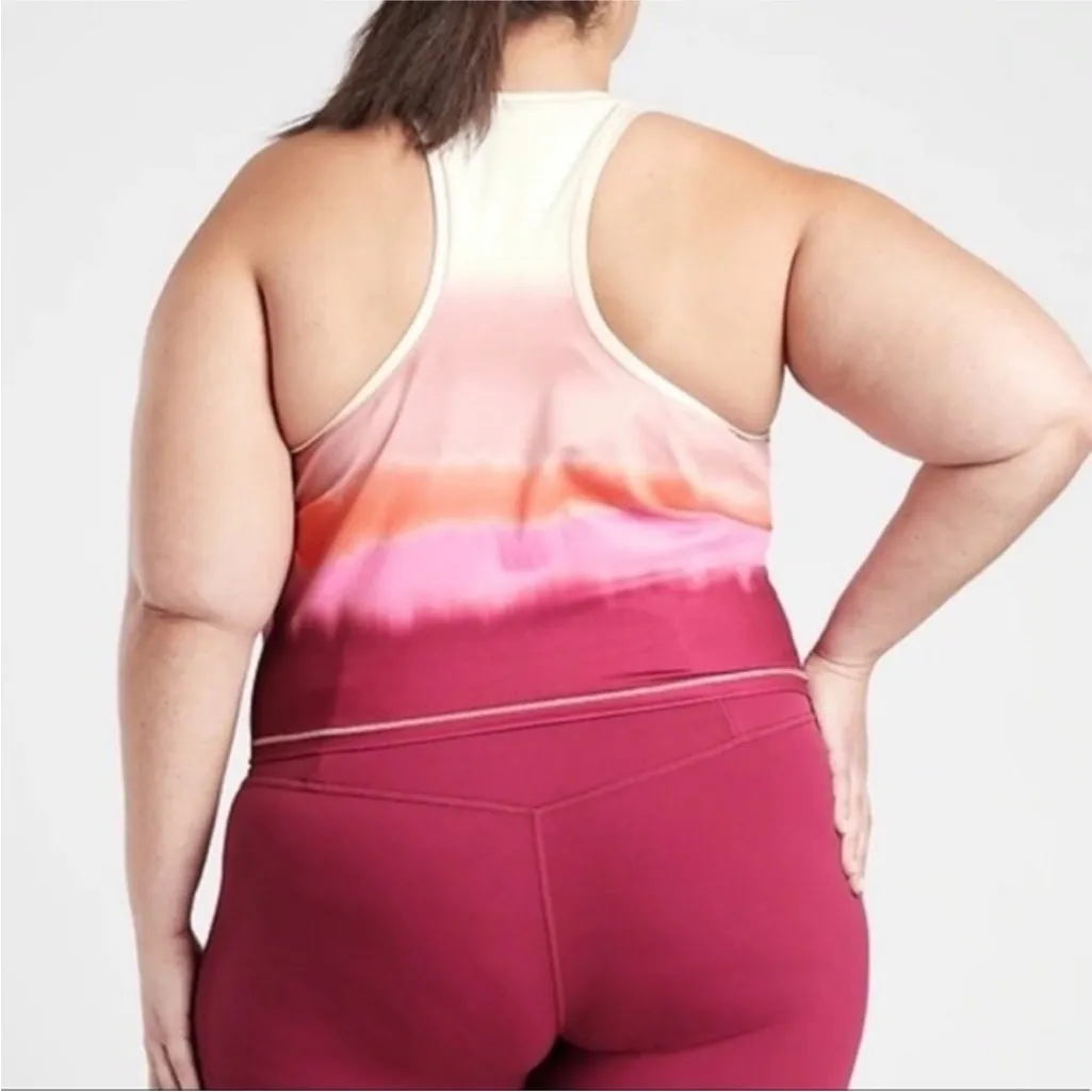 Athleta Shanti Printed Crop Tank in Sea Spray NWT size 2X Athletic - Image 2